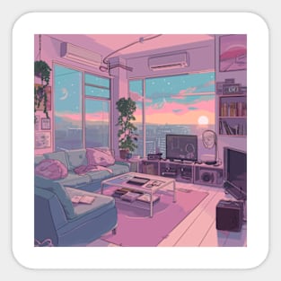 Lofi Aesthetic Art Sticker